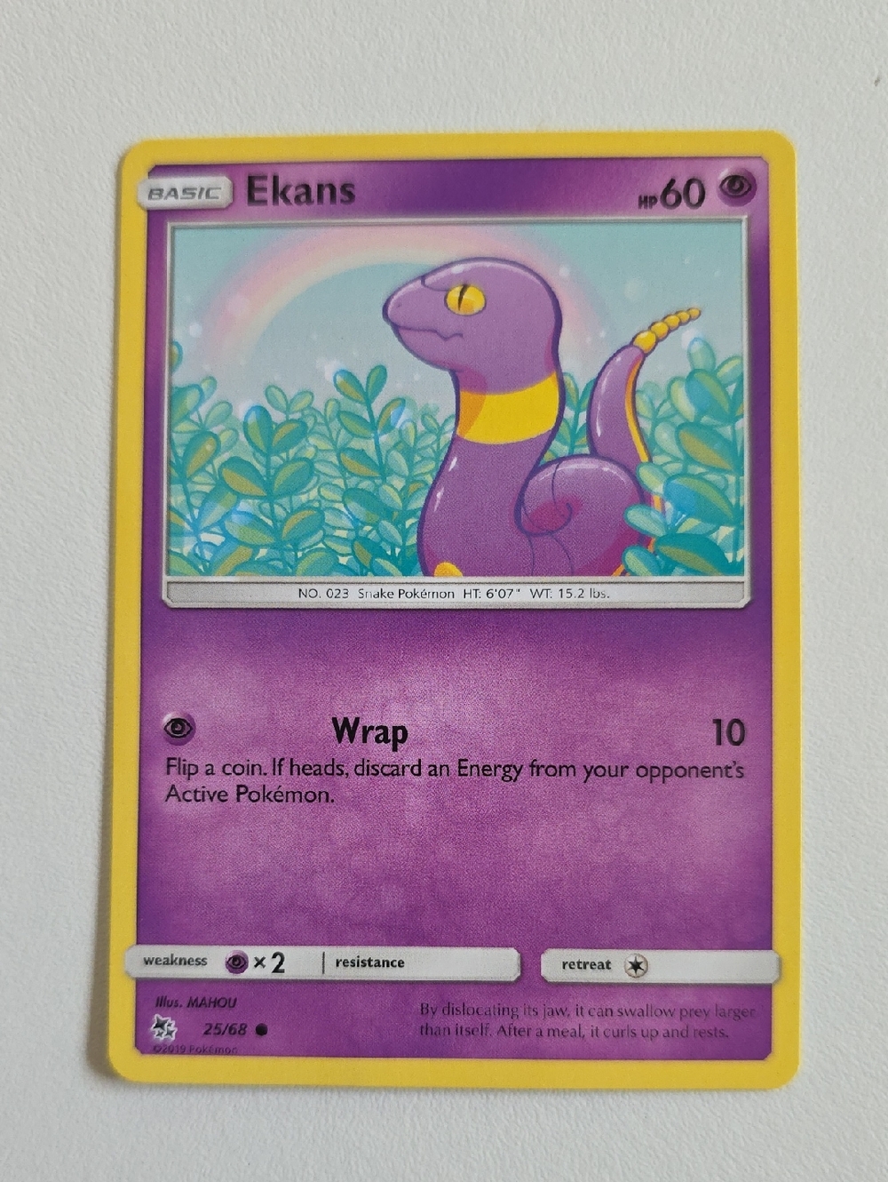 Pokemon Ekans Card